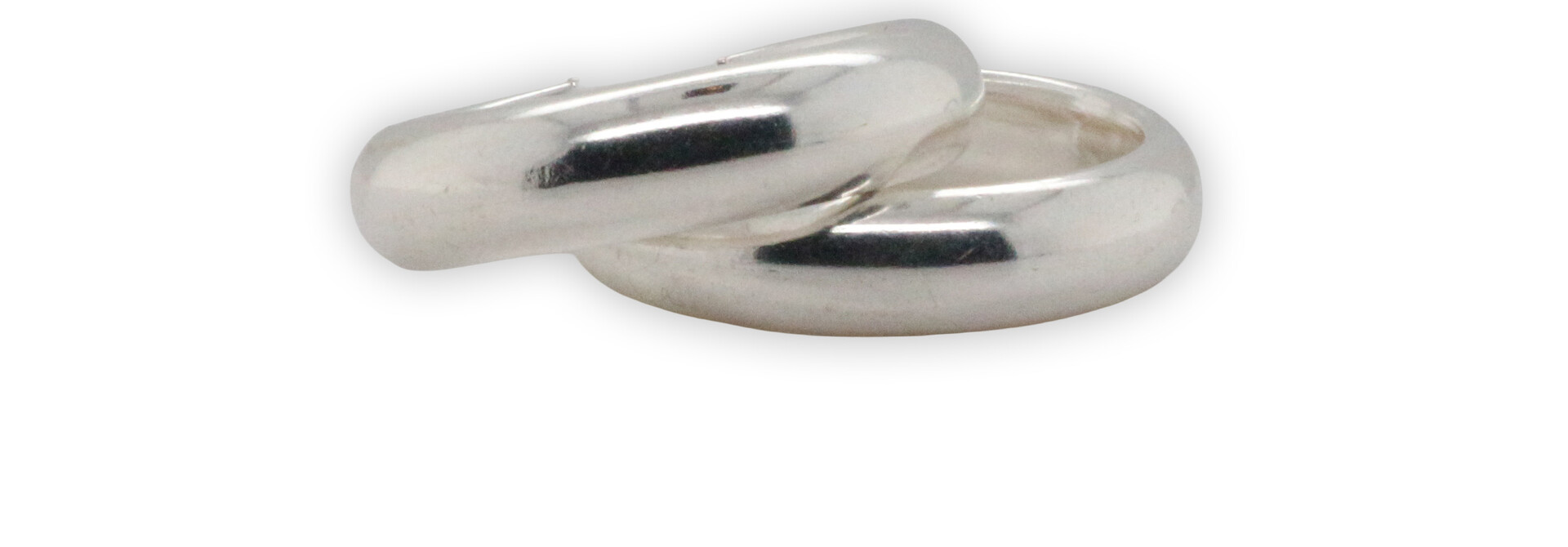 Oorringen zilver glad Ø 20mm