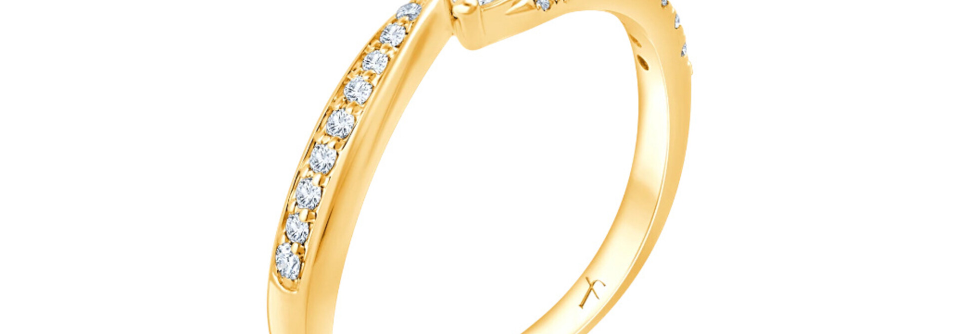Fyere ALTHEA 14 karaat gouden ring met lab-grown diamanten 0,30 ct