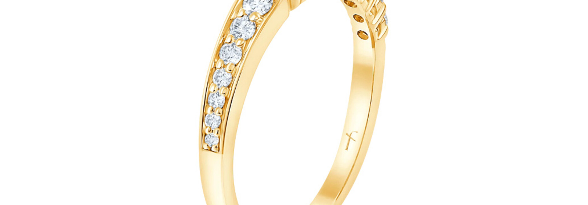 Fyere ALEXIS 14 karaat gouden ring met lab-grown diamanten 0,45 ct