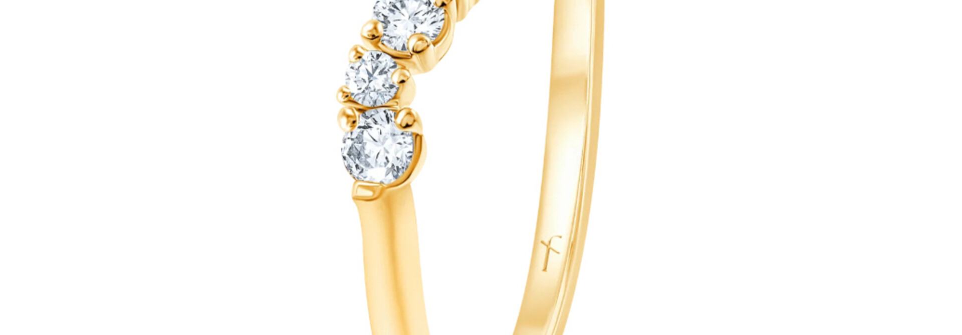 Fyere ANNELISE 14 karaat gouden ring met lab-grown diamanten 0,45 ct