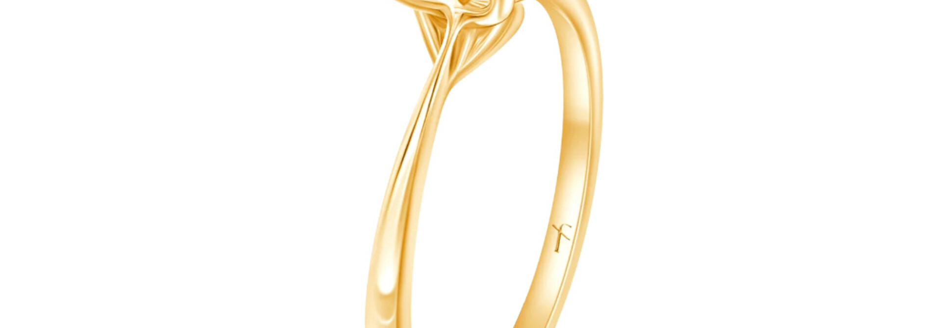 Fyere AMI 14 karaat gouden ring met marquise geslepen lab-grown diamant 1,50 ct