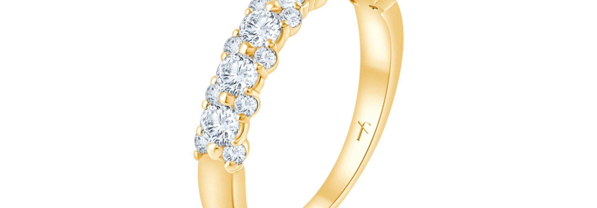 Fyere APRIL 14 karaat gouden ring met lab-grown diamanten 0,80 ct