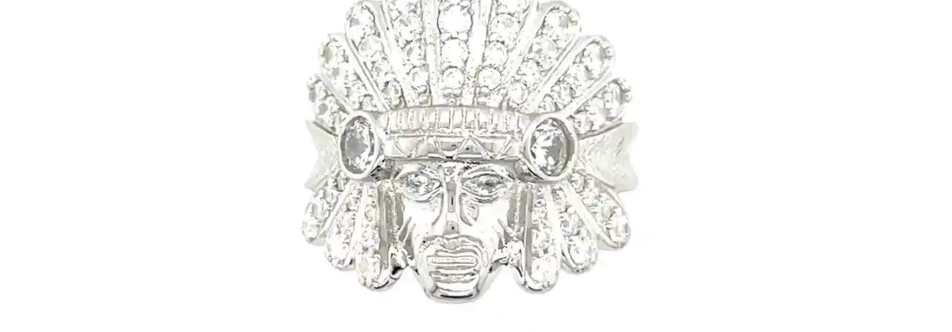 Ring hiawatha met zirkonia