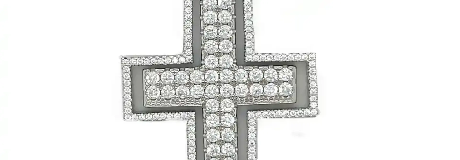 Hanger kruis draaibaar met zirkonia's