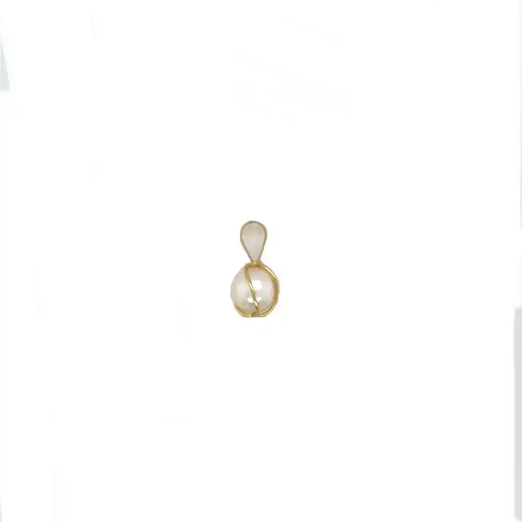 Hanger parel met gouden omhulsel-1
