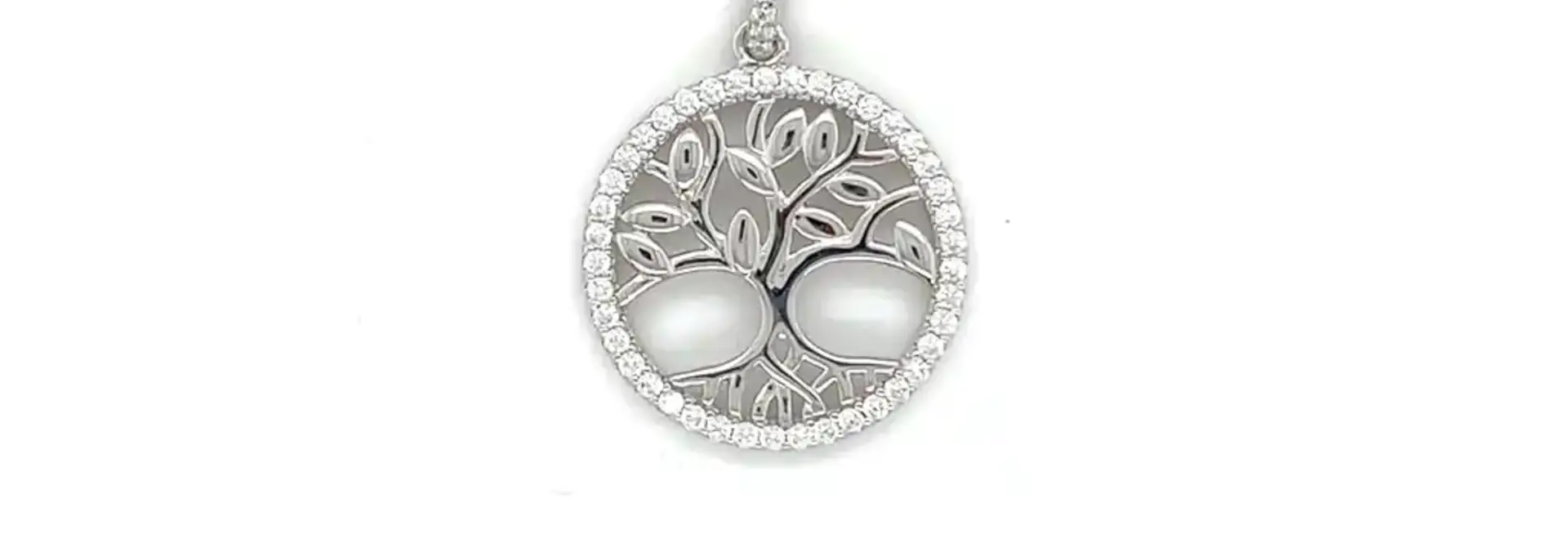 Hanger levensboom bezet met zirkonia's