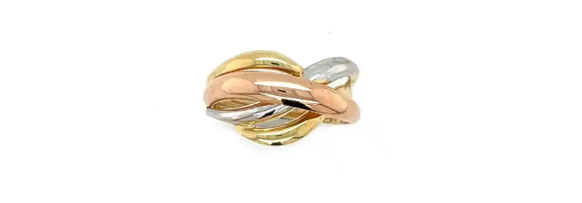 Ring tricolor bandjes