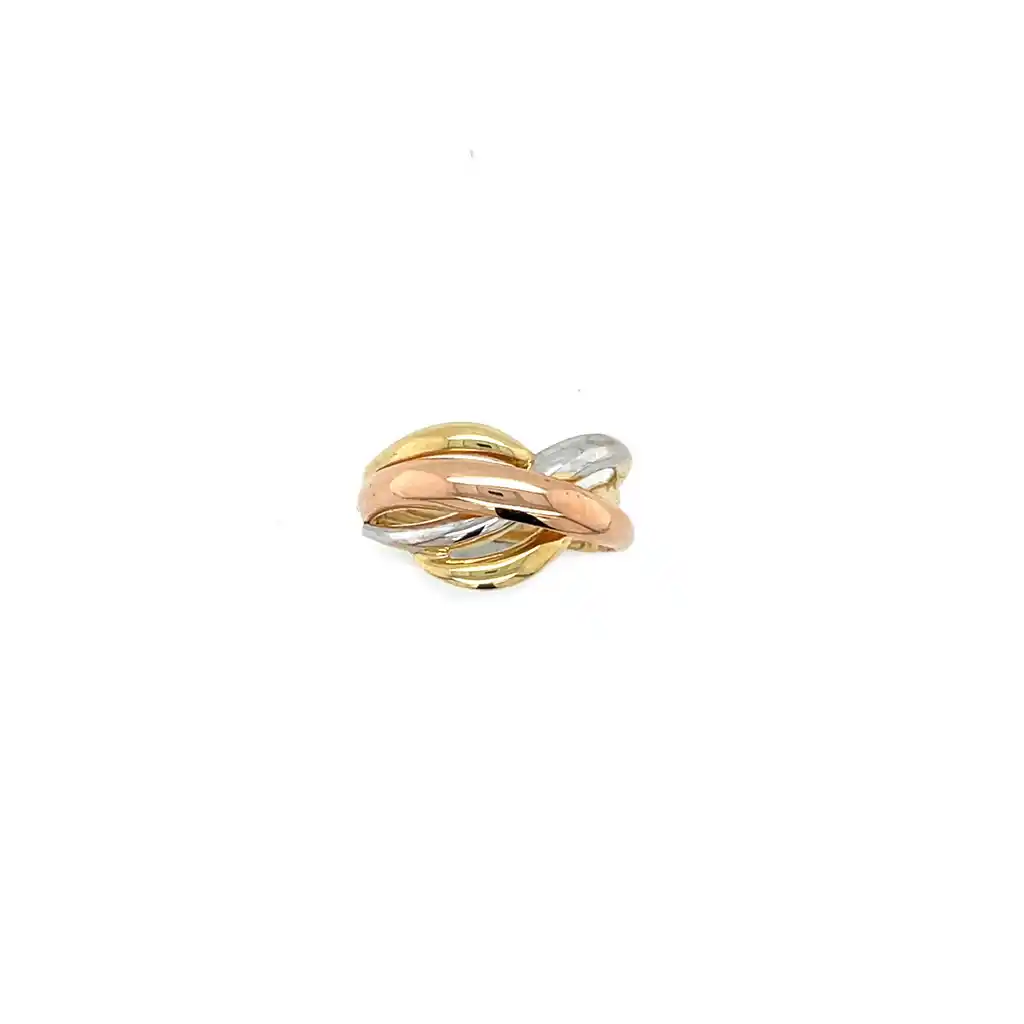 Ring tricolor bandjes-1