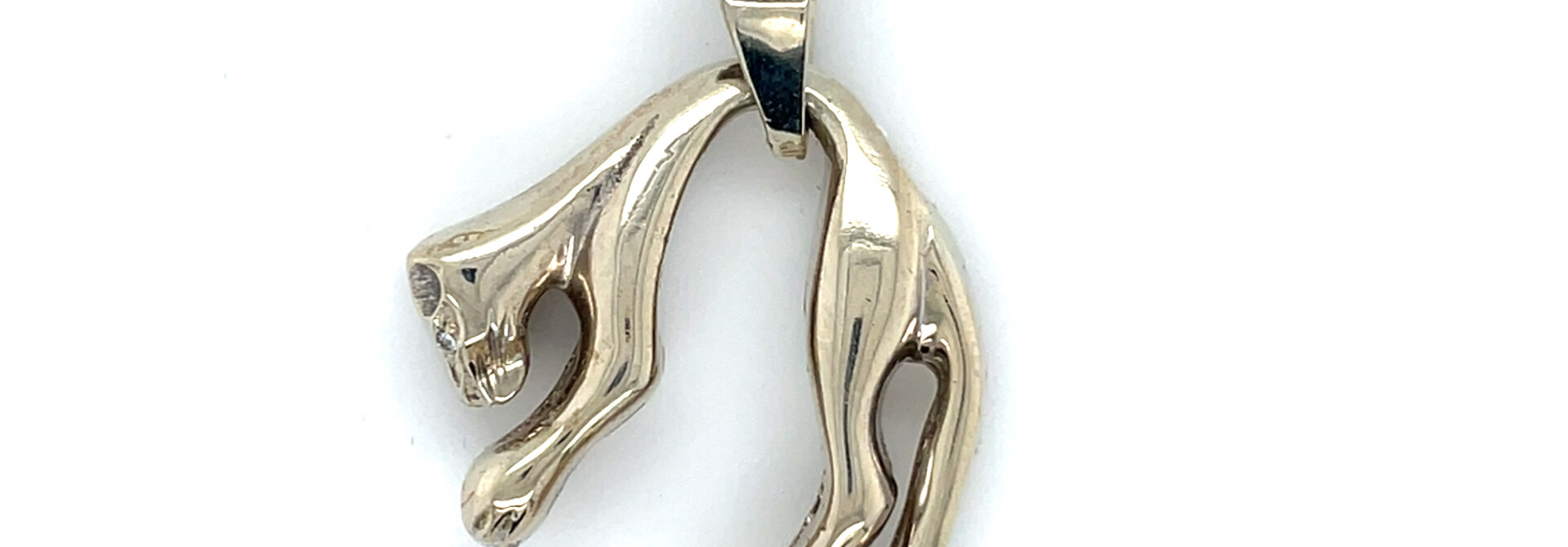 Hanger luipaard bezet met 23 diamanten