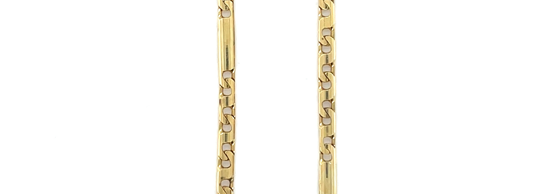 Ketting fantasieschakel balkjes 45 cm - 2.5 mm