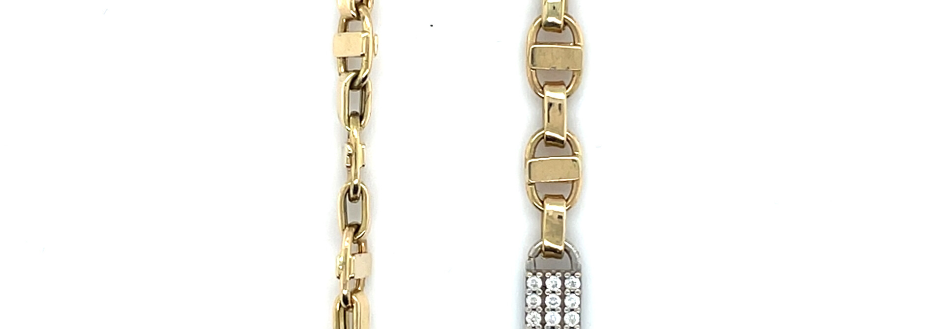 Ketting kingsley bicolor met zrikonia's 70 cm - 5 mm