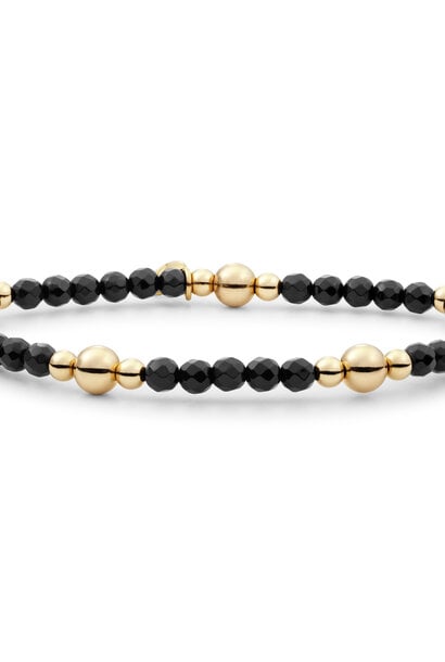 Armband Onyx Bold Mix Goudkleurig