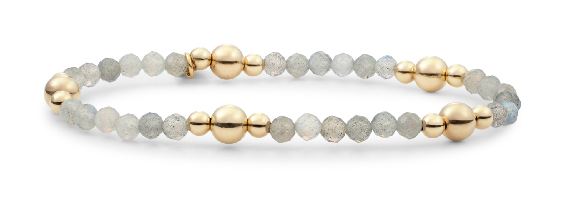 Armband Labradorite Bold Mix Goudkleurig