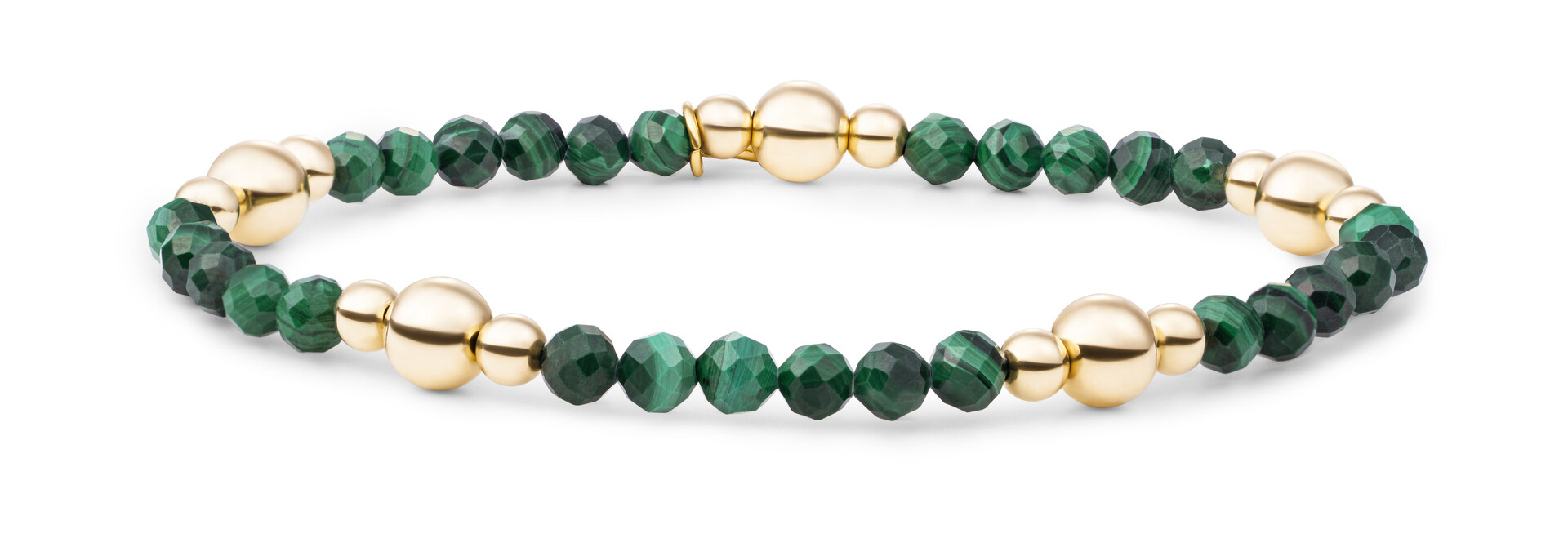 Armband Malachite Bold Mix Goudkleurig