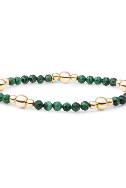 Armband Malachite Bold Mix Goudkleurig
