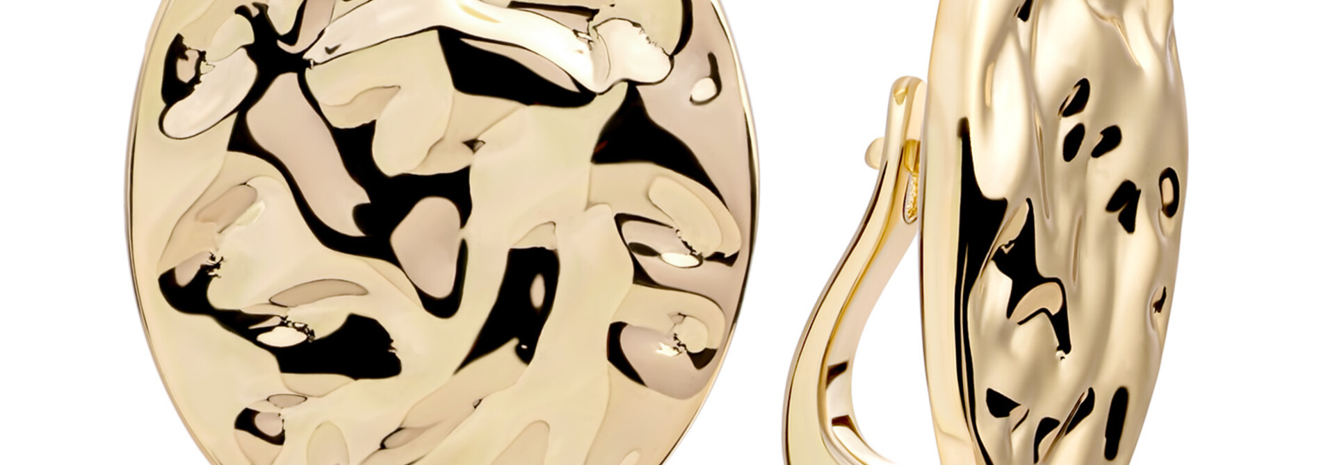 Oorbellen Fuse Push Back Earrings Goudkleurig