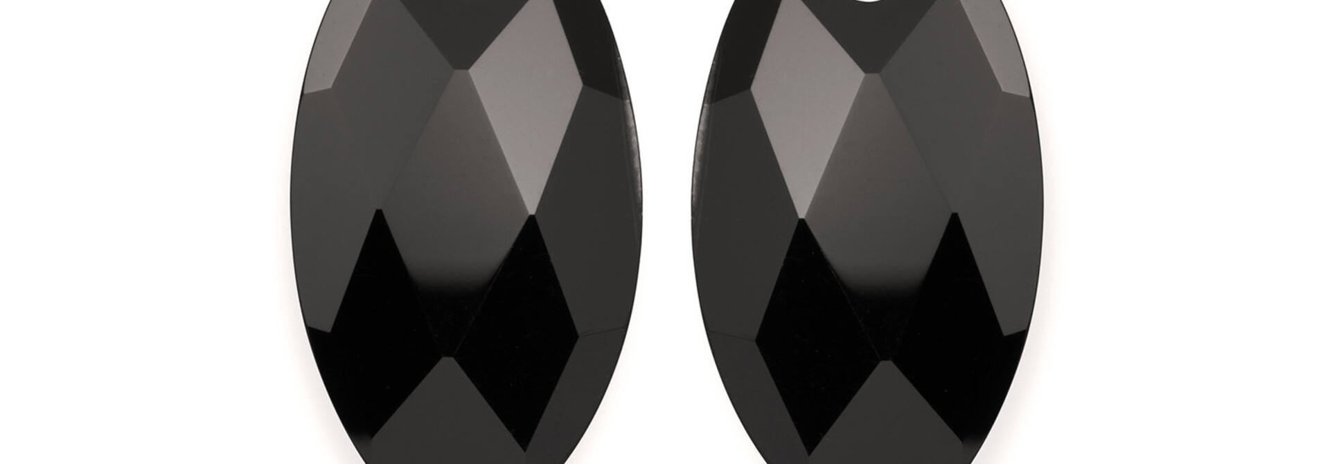Oorbel Edelstenen Leaf Onyx