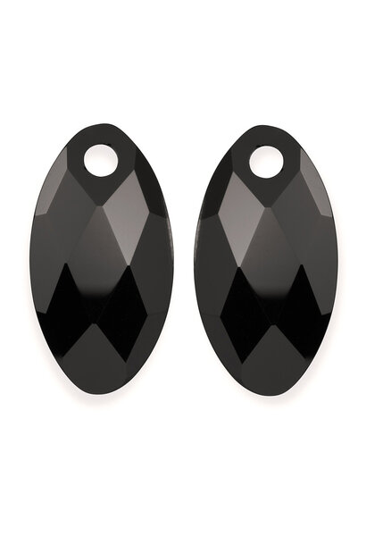 Oorbel Edelstenen Leaf Onyx