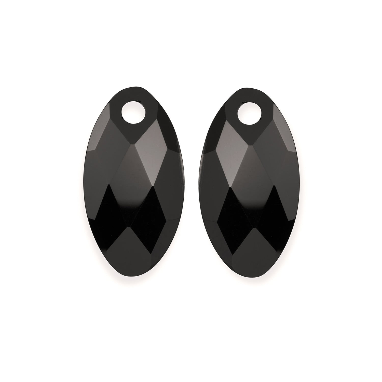 Oorbel Edelstenen Leaf Onyx-1
