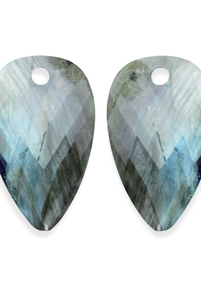 Oorbel Edelstenen Blossom - Labradorite