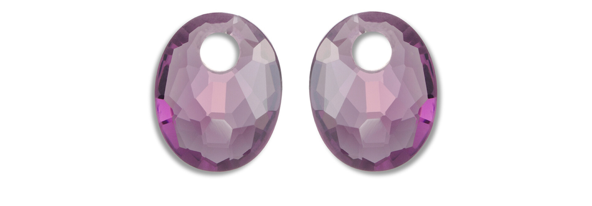 Oorbel Edelstenen Afterglow Aubergine Quartz