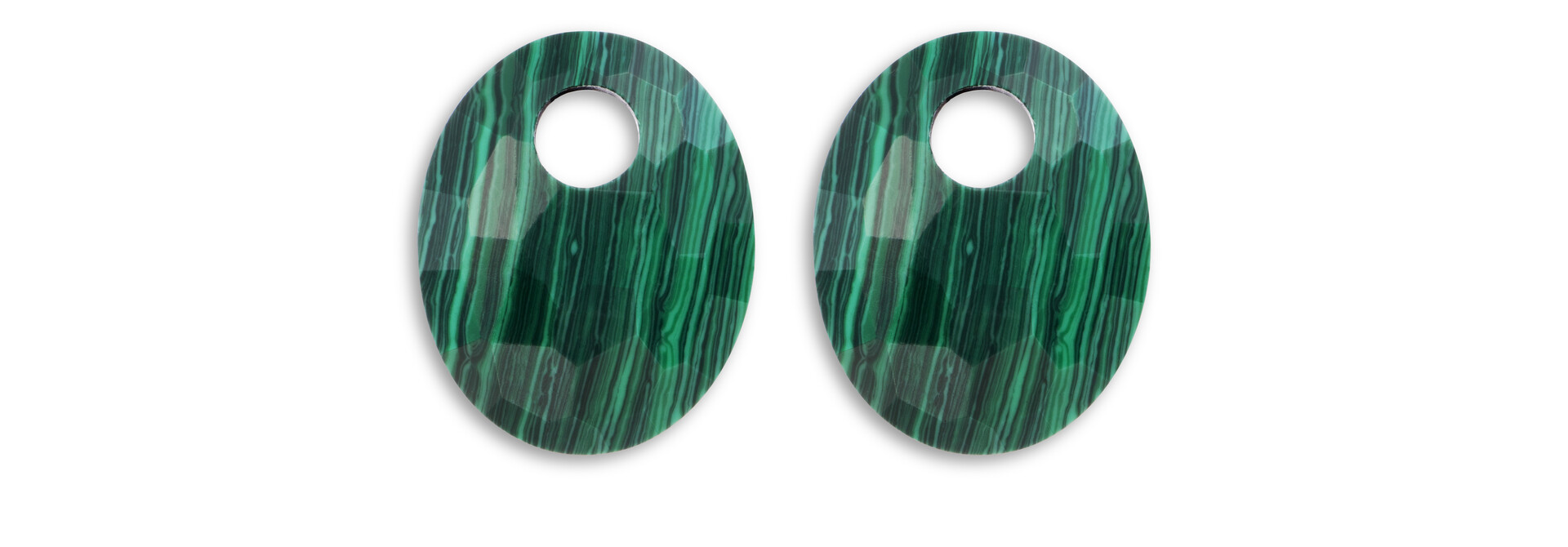 Oorbel Edelstenen Afterglow - Malachite