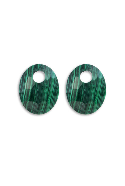 Oorbel Edelstenen Afterglow - Malachite