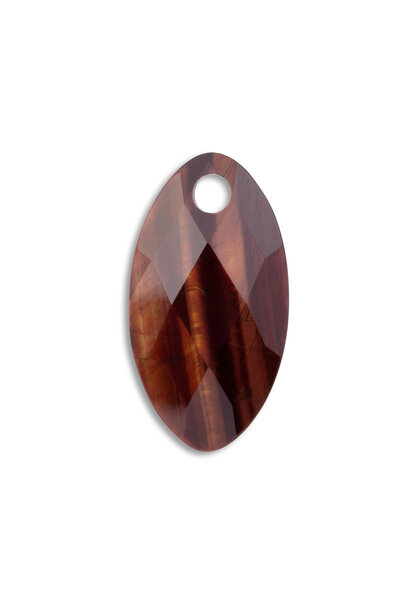 Hanger Edelsteen Leaf - Red Tiger Eye