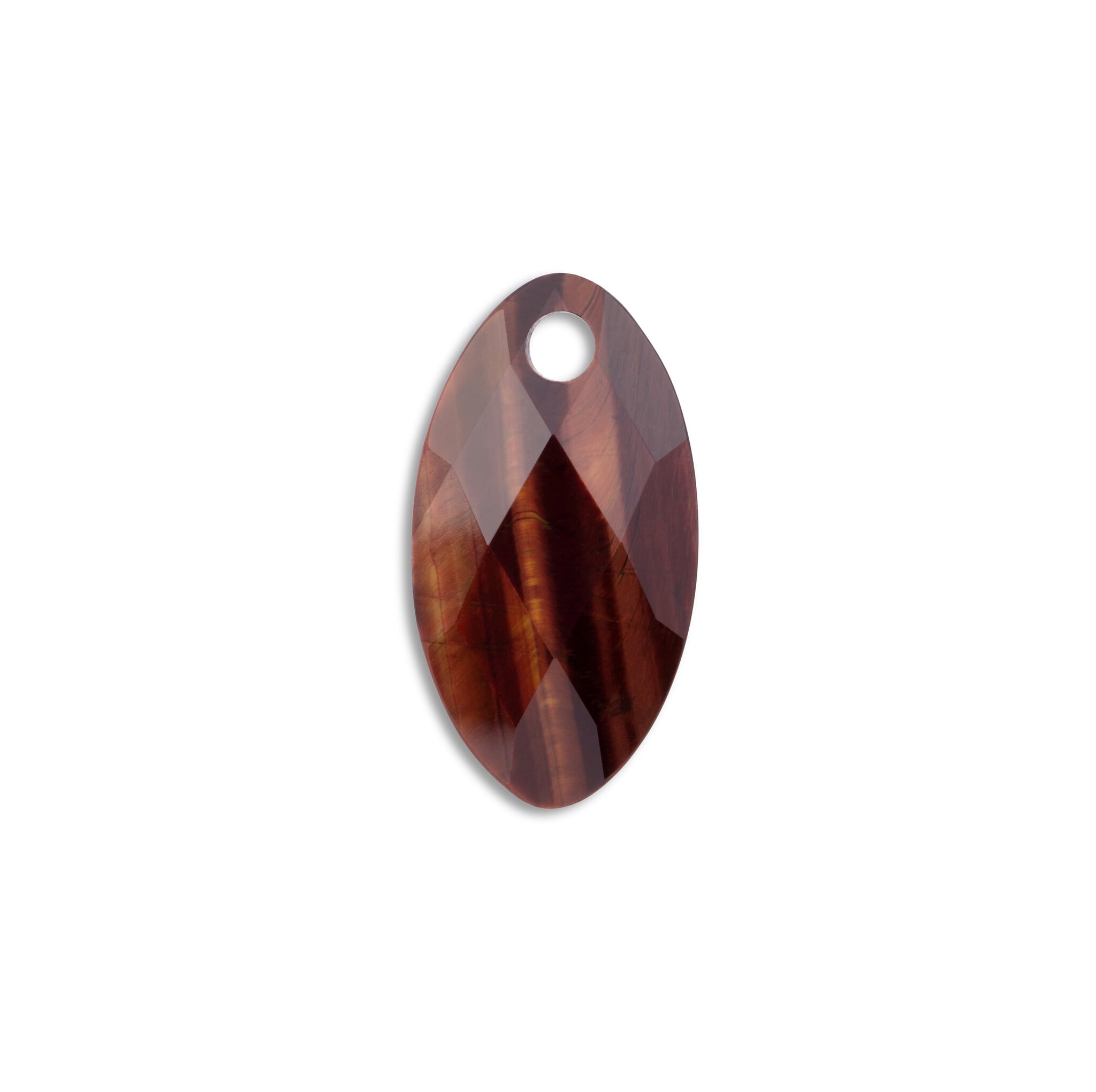 Hanger Edelsteen Leaf - Red Tiger Eye-1