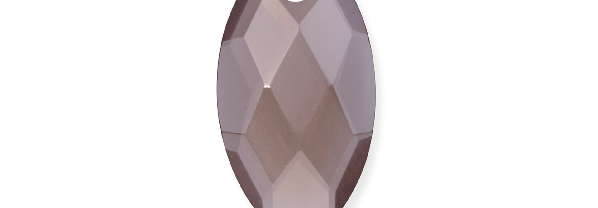 Hanger Edelsteen Leaf Smoky Quartz - 28mm