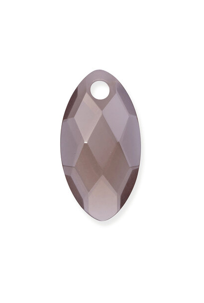 Hanger Edelsteen Leaf Smoky Quartz - 28mm