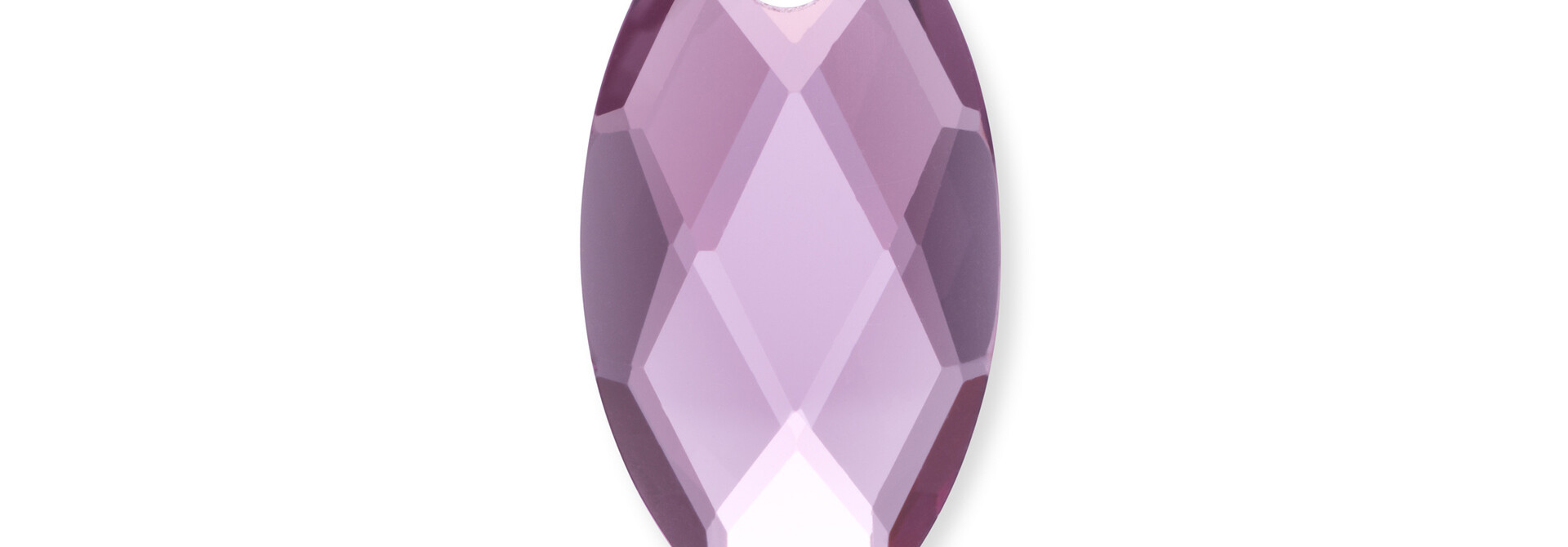 Hanger Edelsteen Leaf Aubergine Quartz
