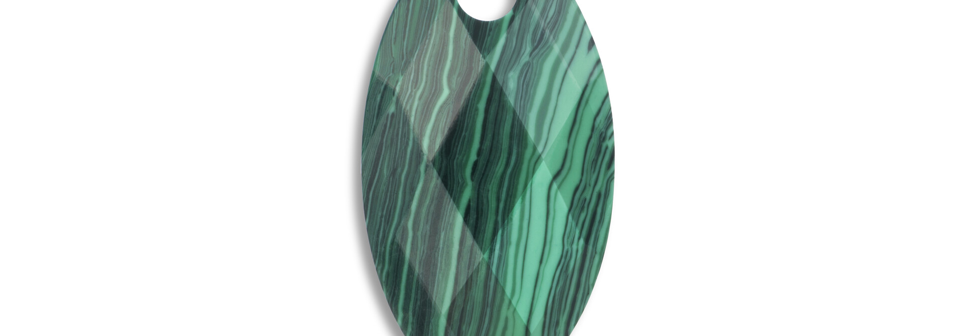 Hanger Edelsteen Leaf - Malachite