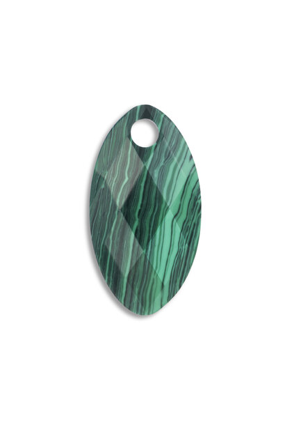 Hanger Edelsteen Leaf - Malachite