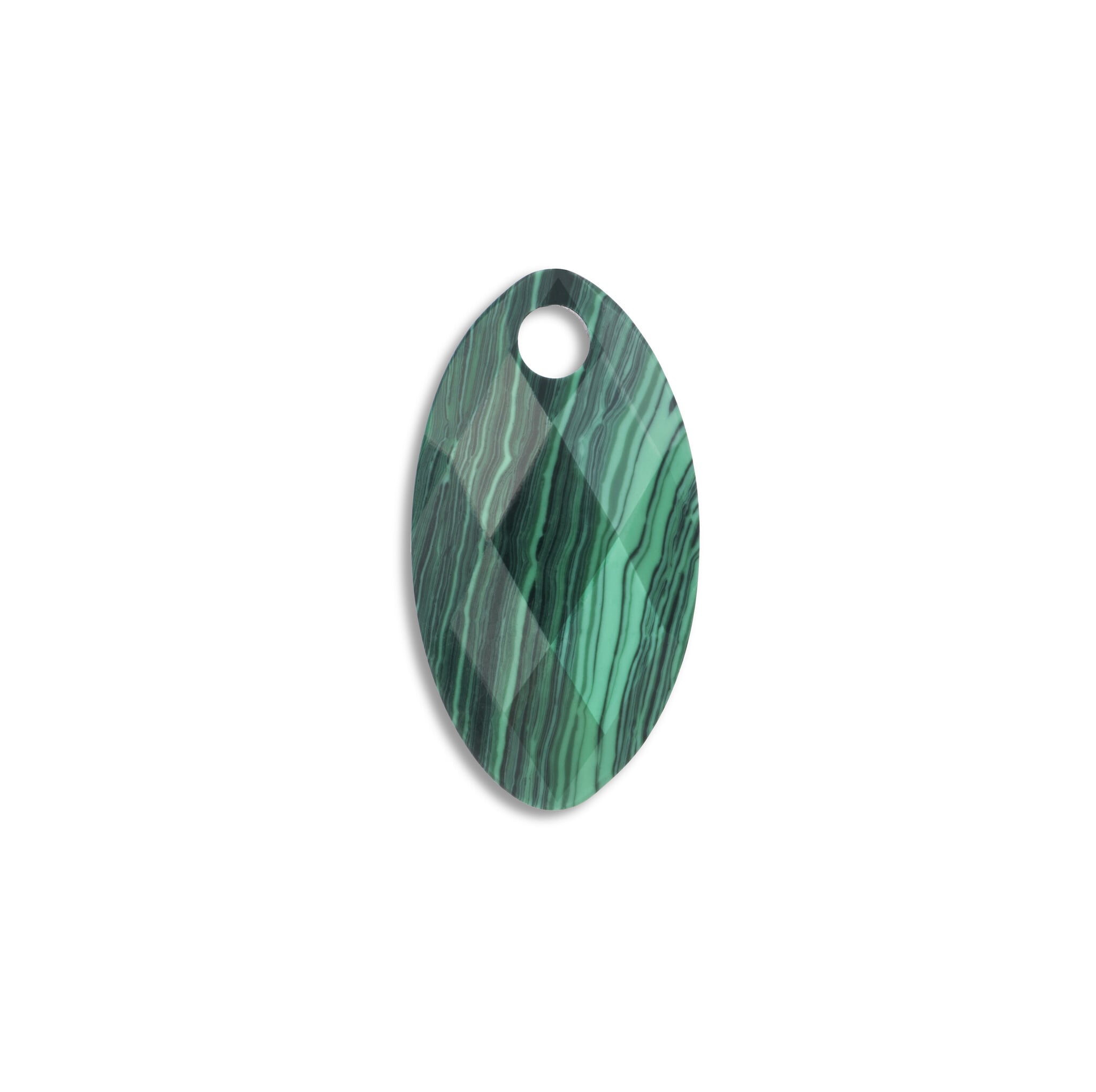 Hanger Edelsteen Leaf - Malachite-1