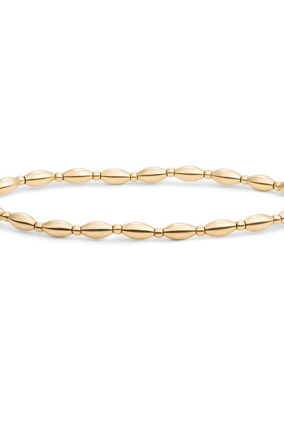 Armband Rice Mix Goudkleurig