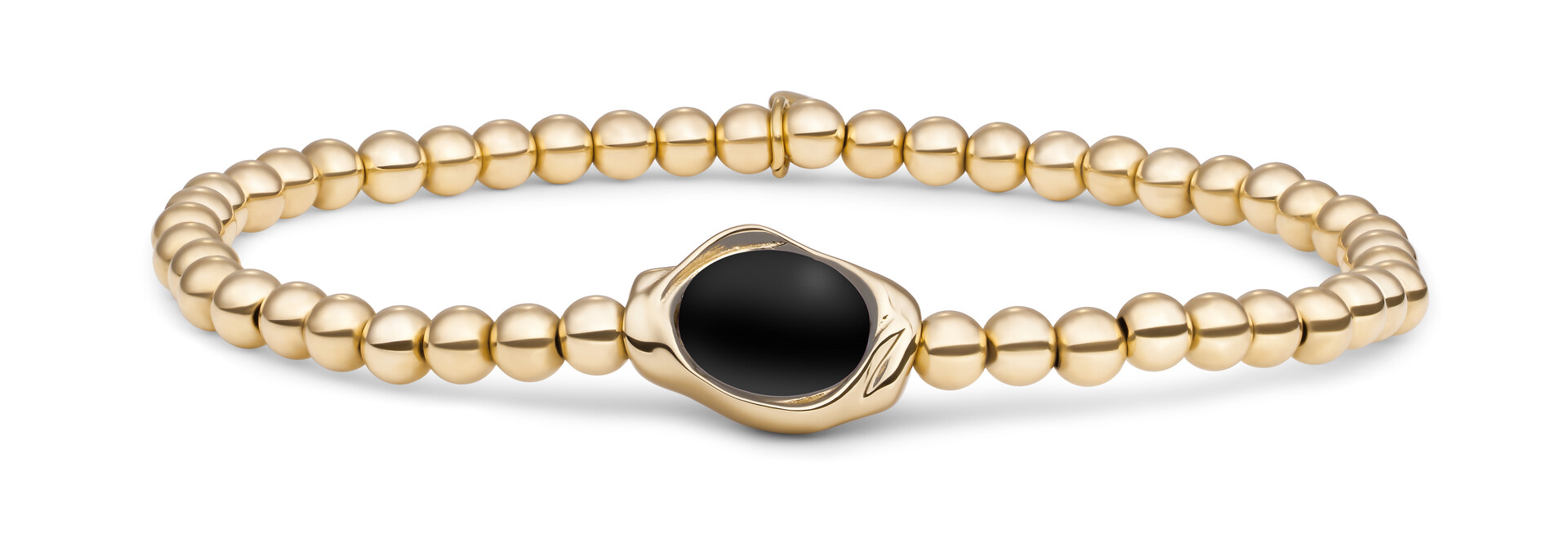 Armband Onyx Flow Goudkleurig