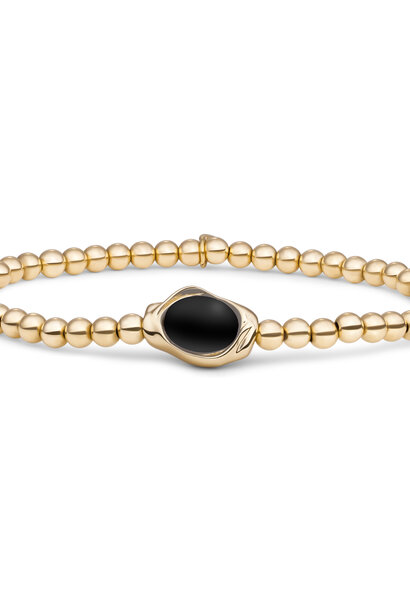 Armband Onyx Flow Goudkleurig