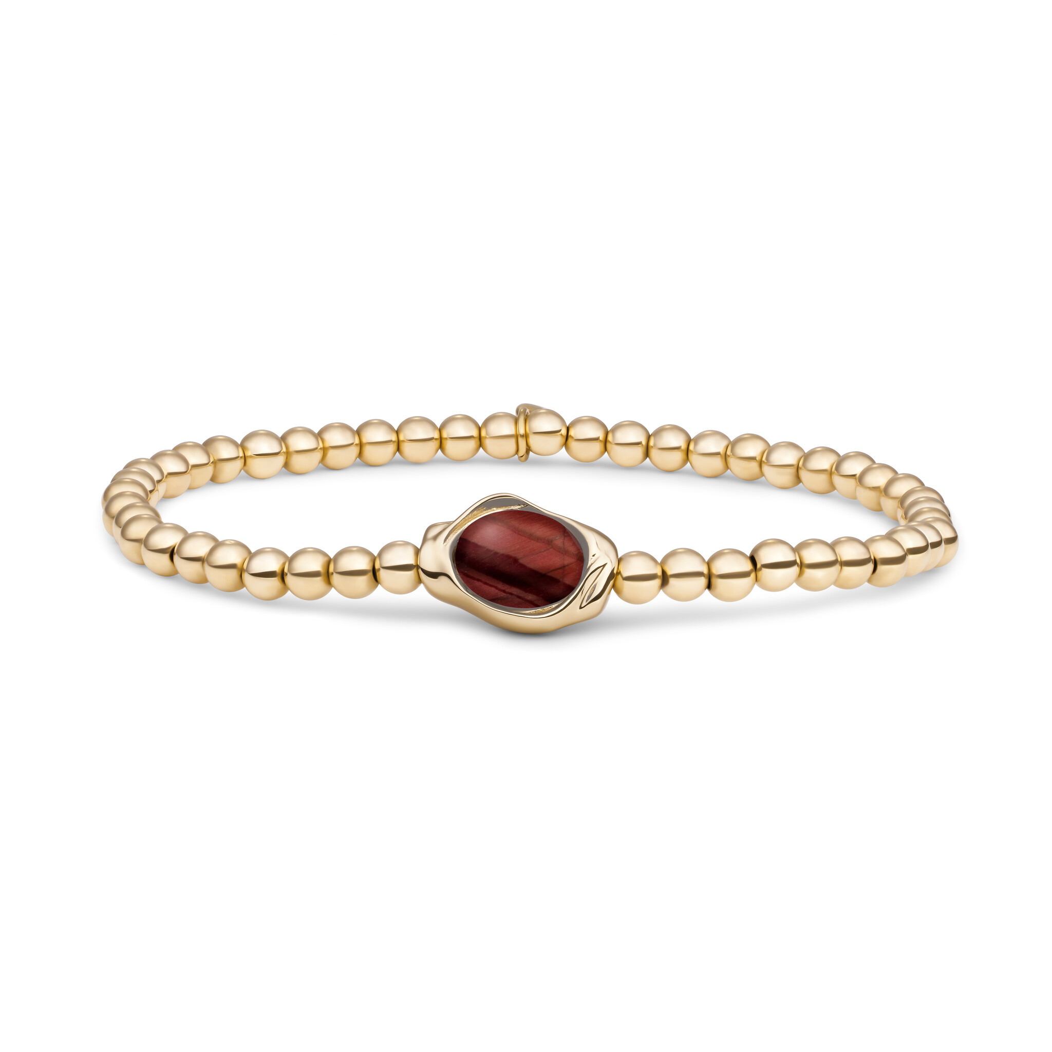Armband Red Tiger Eye Flow Goudkleurig-1