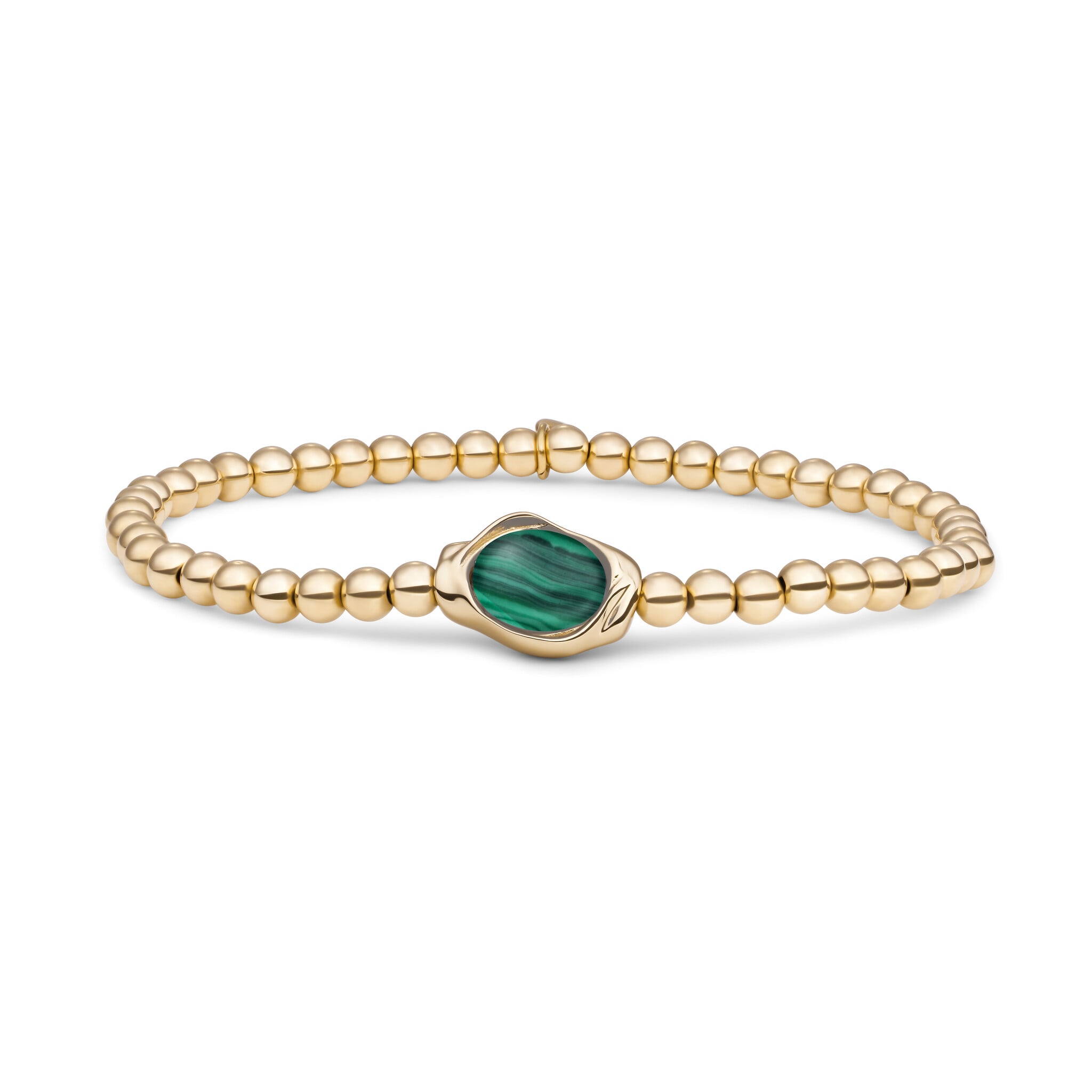 Armband Malachite Flow Goudkleurig-1
