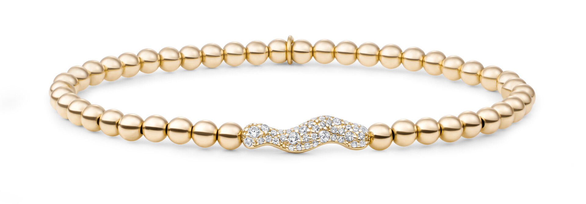 Armband Pave Twirl Goudkleurig - Zirconia