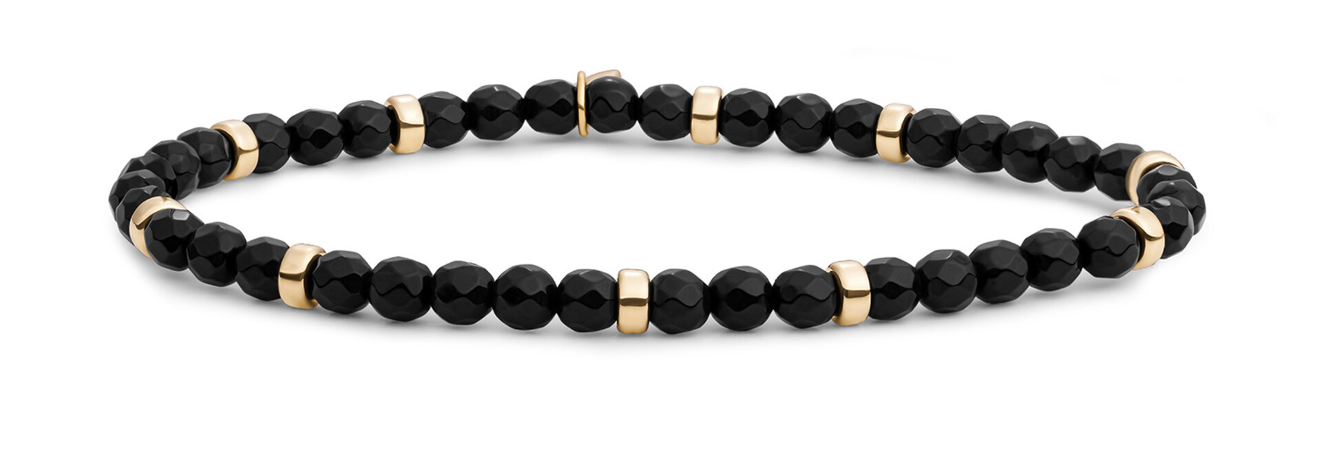 Armband Onyx Roundel Interstellar Goudkleurig