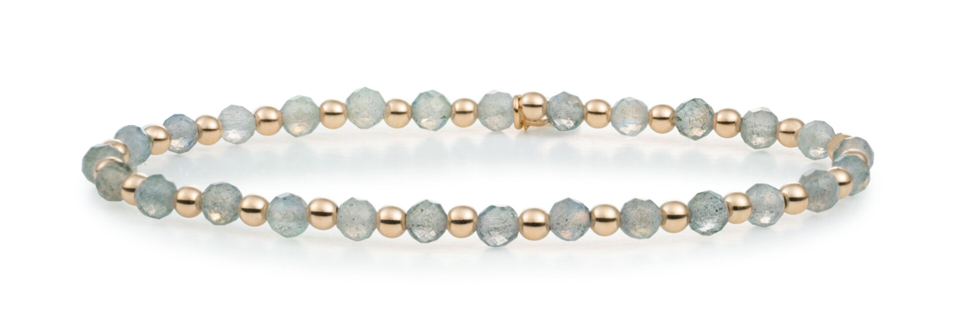 Armband Labradorite Interstellar Goudkleurig - 3mm