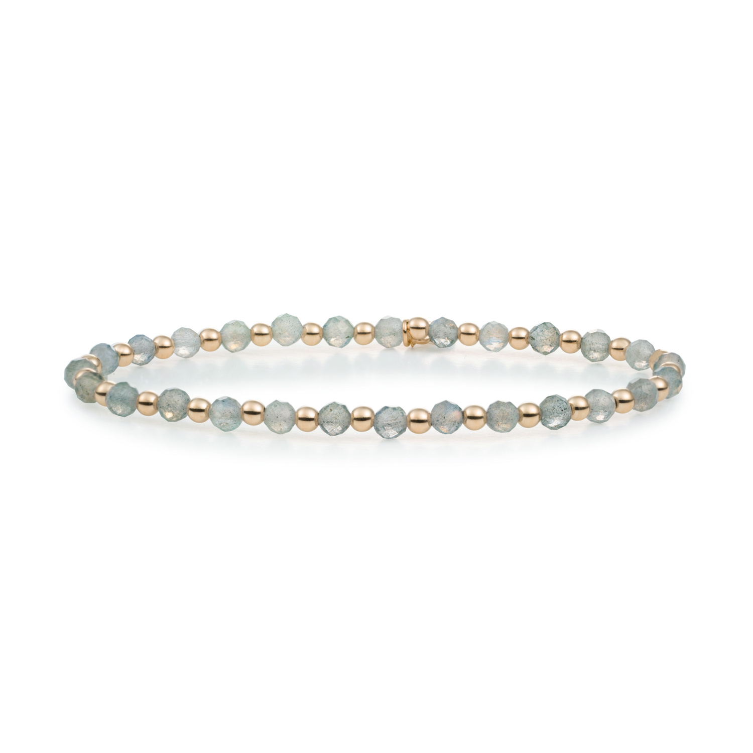 Armband Labradorite Interstellar Goudkleurig - 3mm-1