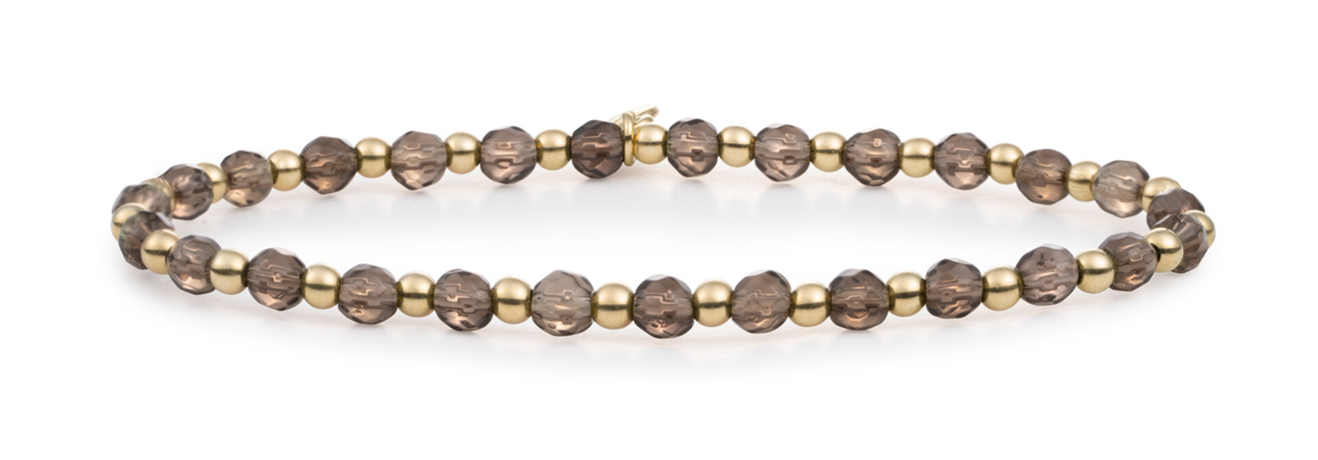 Armband Smoky Quartz Interstellar Goudkleurig
