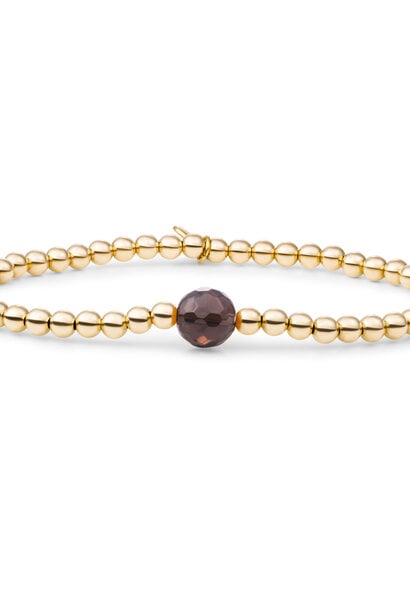 Armband Smoky Quartz Core Goudkleurig