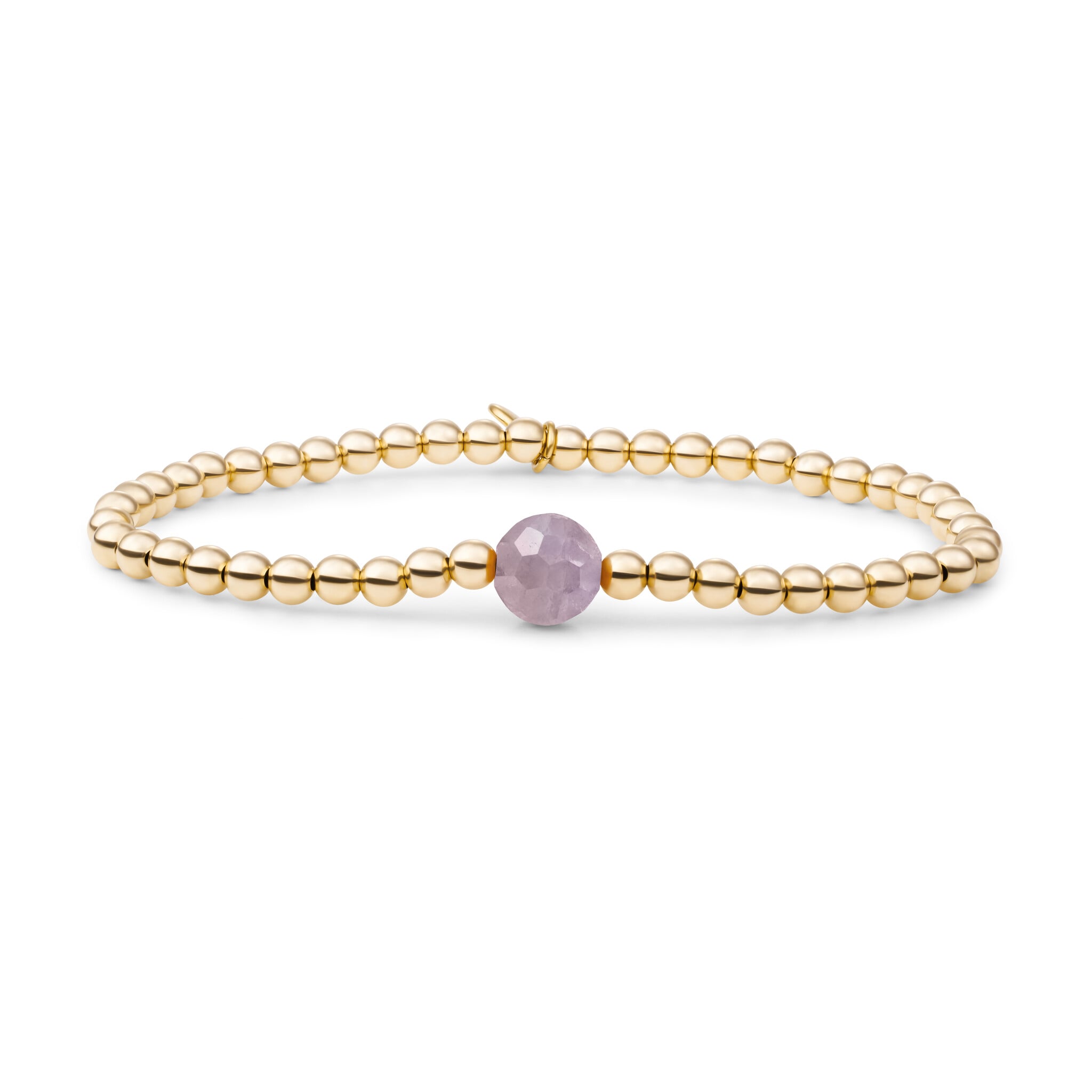 Armband Aubergine Quartz Core Goudkleurig-1
