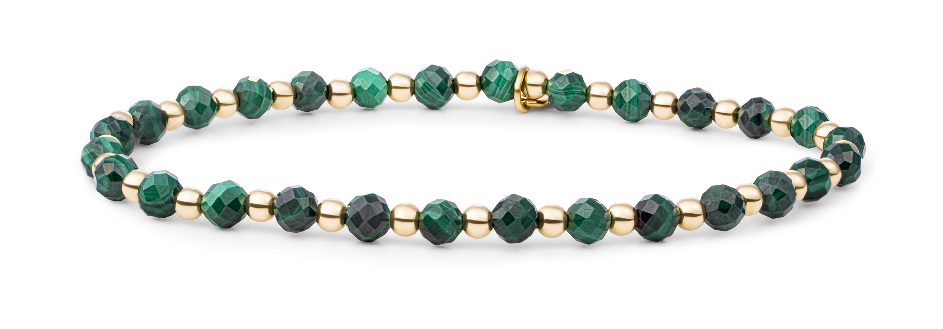 Armband Malachite Interstellar Goudkleurig - 3mm