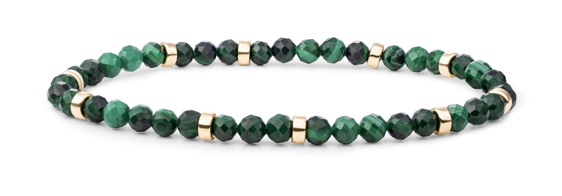 Armband Malachite Roundel Interstellar Goudkleurig
