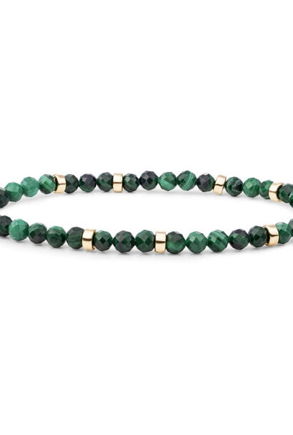 Armband Malachite Roundel Interstellar Goudkleurig